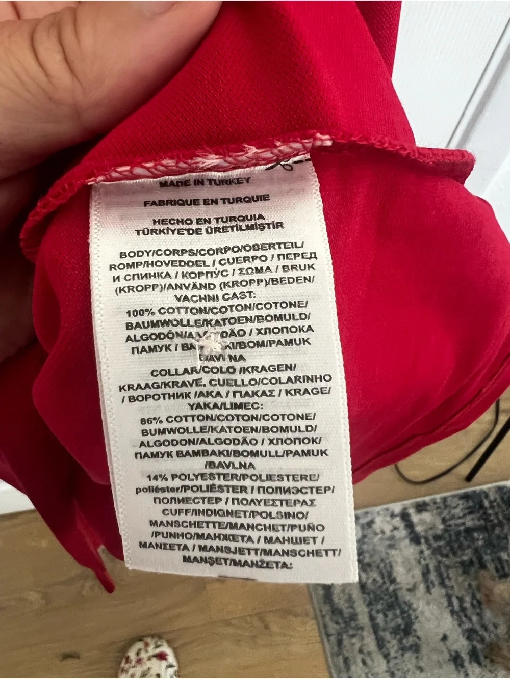Ralph Lauren Red Polo with Contrast Trim